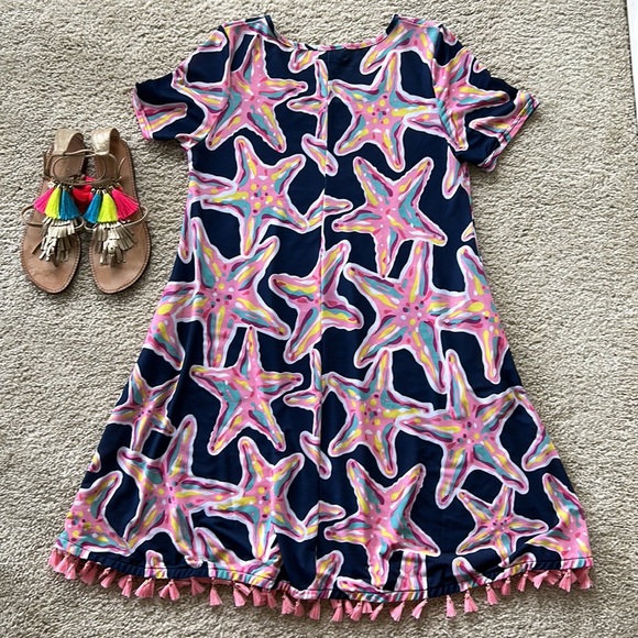 Simply Southern Starfish Print Dress - Picture 6 of 7